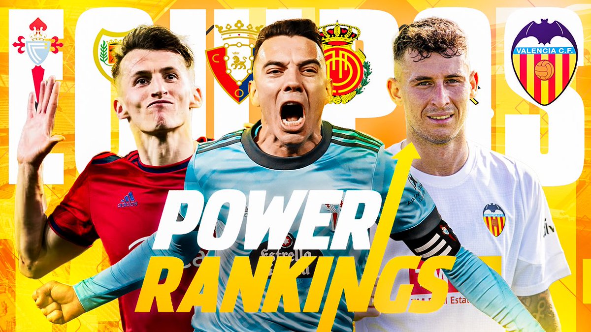 🎦| POWER RANKING POR EQUIPOS | CELTA, RAYO, OSASUNA, MALLORCA, VALENCIA Y REAL SOCIEDAD

youtu.be/LUneH2KvOYo?si…