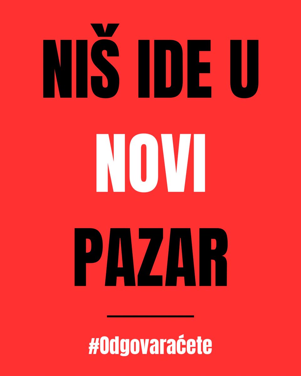 SLOGA BIĆE PORAZ VRAGU! ✊

Ovo nije samo napad na studente i profesore u Novom Pazaru, ovo je napad kojim se testira da li ćemo okrenuti glavu na ovo i sutra će pokušati isto to na drugim fakultetima! Ako danas ćutimo, sutra će biti kasno. 

NOVOPAZARCI, STIŽEMO! ❤️✊