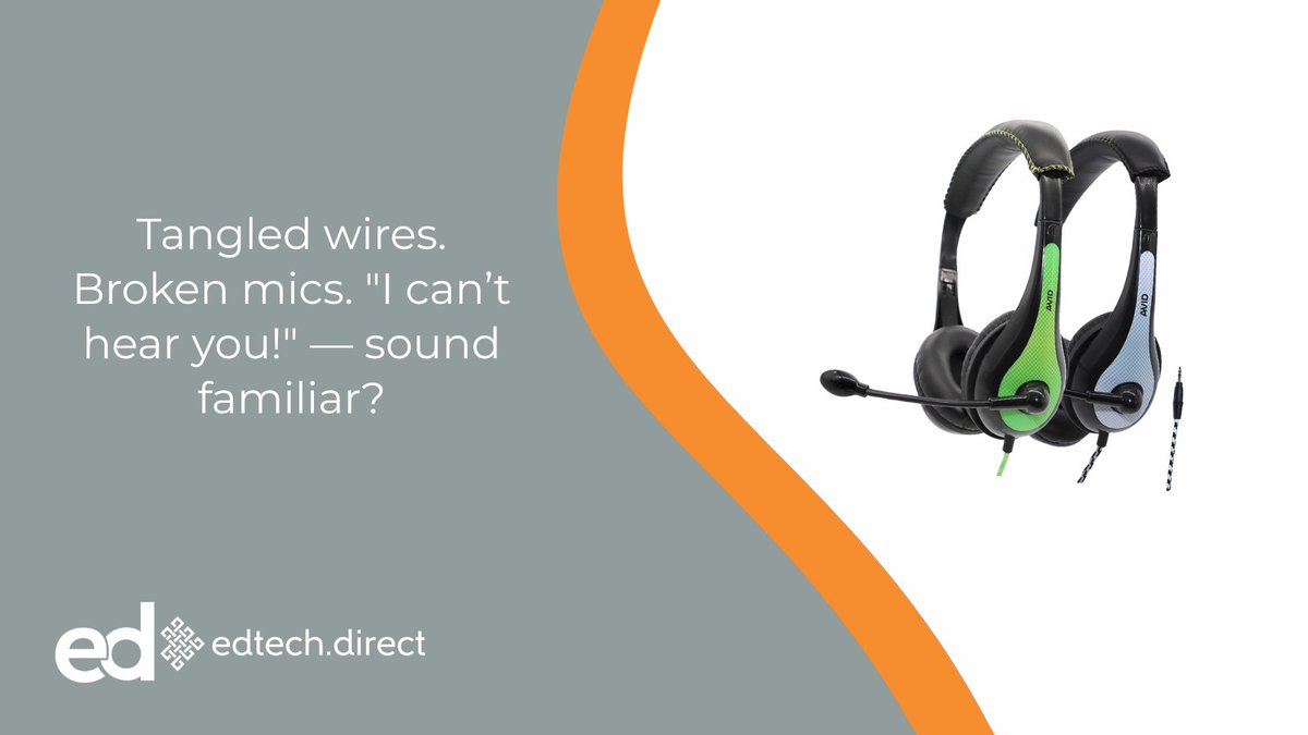 🎧 Tired of tangled wires &amp; broken mics in class?
EdTech.Direct supplies durable, plug-and-play headsets for schools.
Perfect for remote learning, SEN, &amp; language labs.
📦 Bulk pricing &amp; fast UK delivery.
🔗 [bit.ly/4iHLKqS 
#EdTech #SchoolTech #Headsets