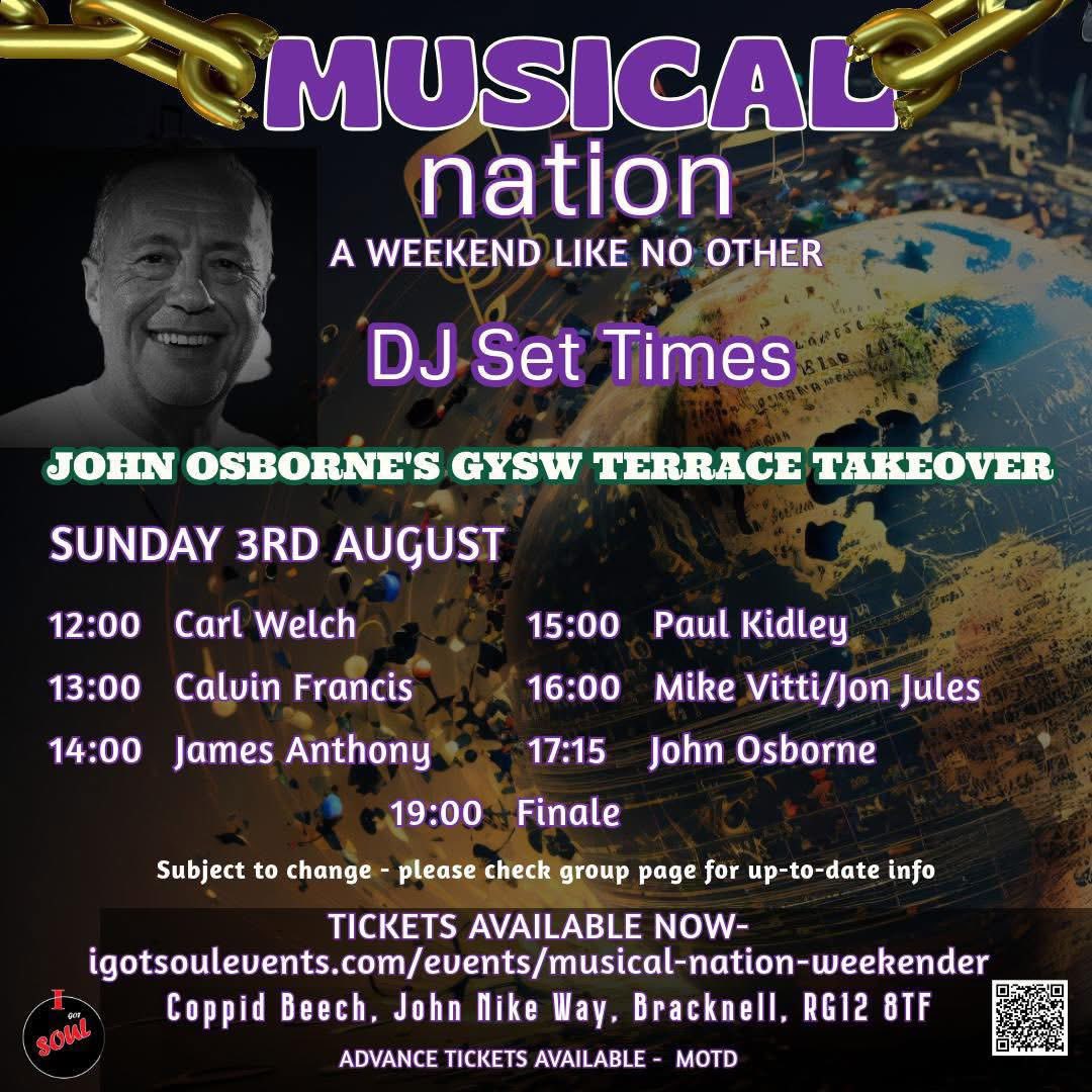 Party people there’s ONLY a couple days to go till we bring the music, fun and dancing to The Coppid Beach Hotel in Bracknell day &amp; weekend 
passes from igotsoulevents.com