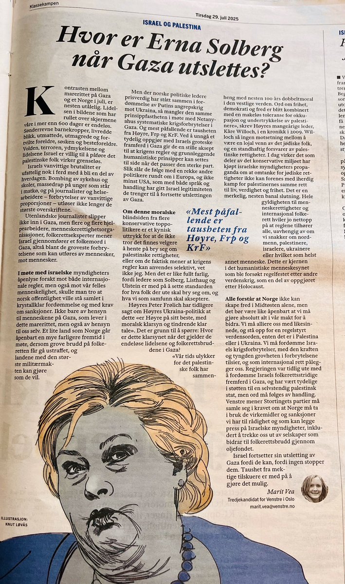 Hvor er <a href="/Hoyre/">Høyre</a> når #Gaza utslettes?