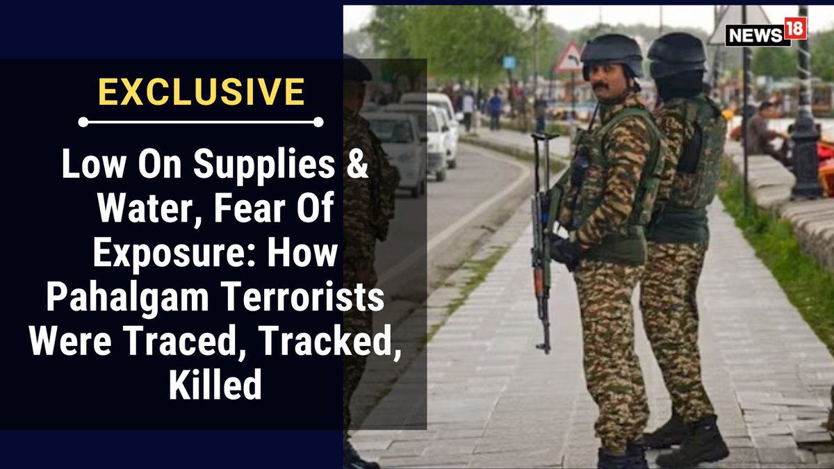 CNNnews18's tweet photo. #Exclusive | Intelligence inputs revealed that the terrorists were receiving logistical support—including food and supplies—from local sympathisers who have since been intercepted
By: @AnkurSharma__
#PahalgamAttack #KashmirAttack #OpSindoor
https://t.co/PSUwbtIkuW https://t.co/1fW8c5rVTU