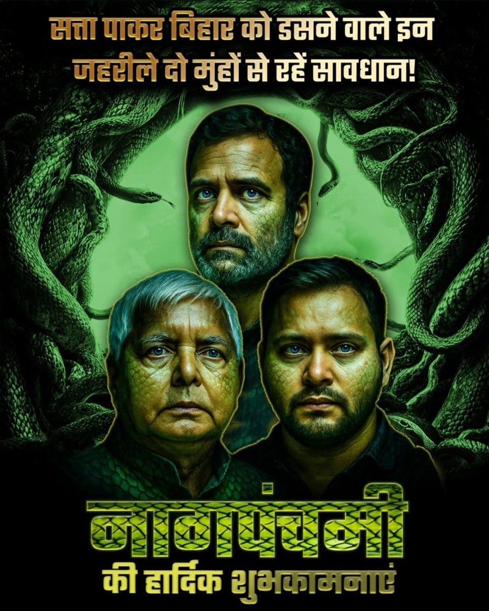 बिहार को बर्बाद करने वाले दो मुहों से रहें सावधान !!

#LaluPrasadYadav #TejashwiYadav #RahulGandhi #BiharElection