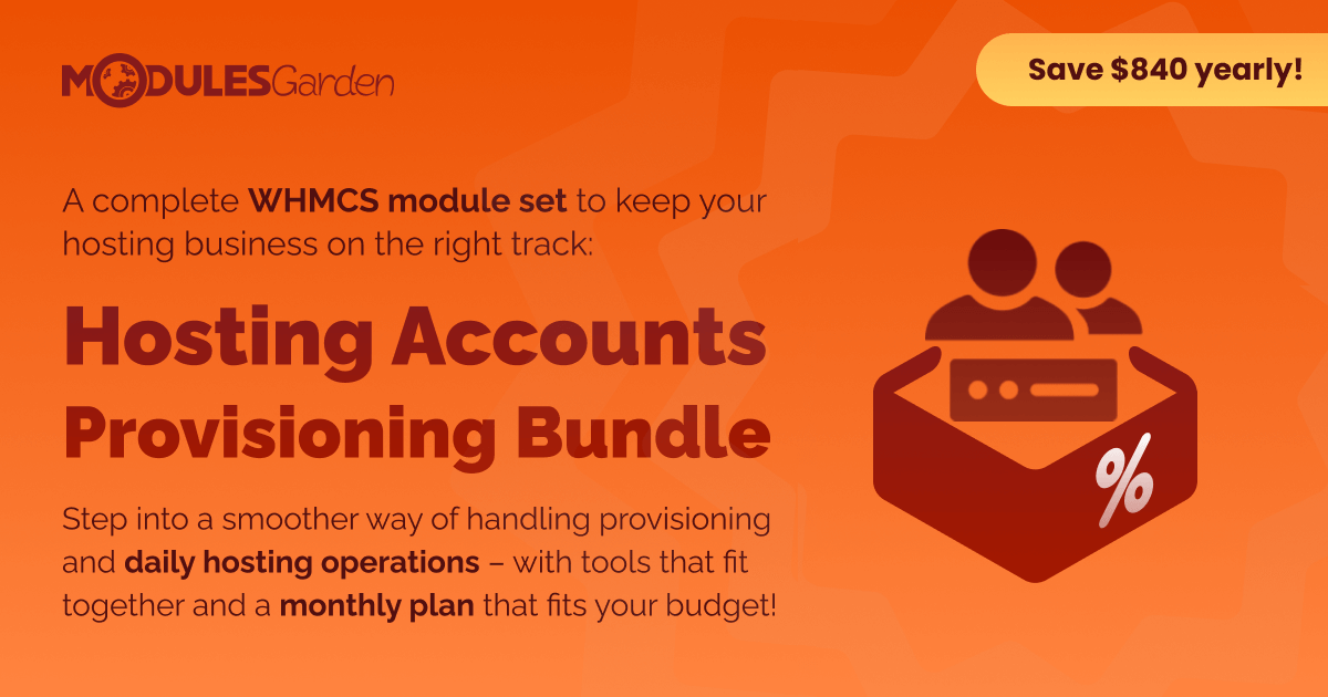 ModulesGarden's tweet image. Ten advanced #WHMCS modules focused on #webhosting essentials, one monthly bundle, $840 saved - want to see how we pulled it off?

blog.modulesgarden.com/hosting-accoun…
#cPanel #Plesk #DirectAdmin