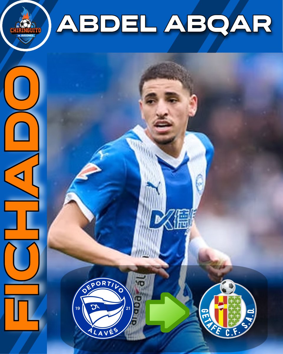 elchiringuitotv's tweet image. 🔵Abdel Abqar, nuevo jugador del Getafe.

🇲🇦El central marroquí llega al club azulón como agente libre.