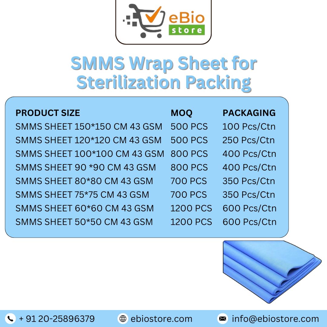 e_biostore's tweet image. #sterilization #medicalsupplies #healthcare #hospitalequipment #cssd #sterilepackaging #smms #wrapsheet #surgicalinstruments #medicaldevices #infectioncontrol #sterilizationwrap #disposablemedical #polypropylene