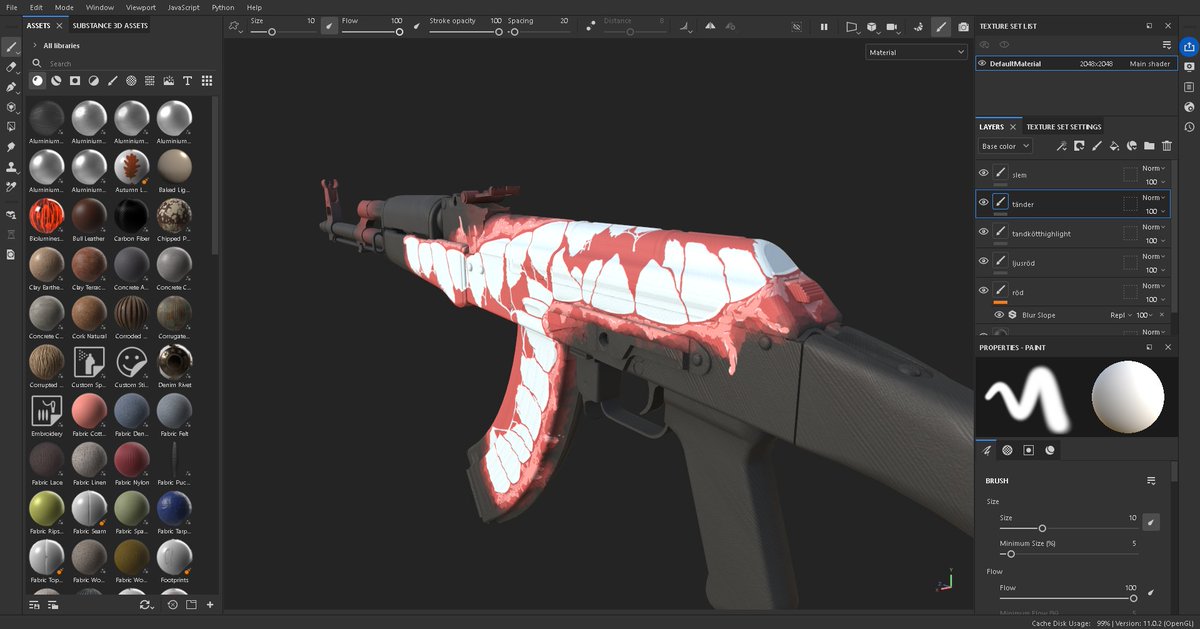 MackeWik's tweet image. 🧩W.I.P - Same thing, new model - AK Toothache @CounterStrike