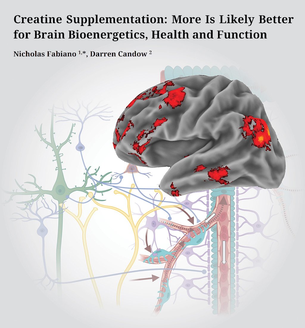 Our paper was just published in the Journal of Psychiatry &amp; Brain Science.

5 grams of creatine per day saturates your muscles, but is likely too low for the brain.

🧵1/10