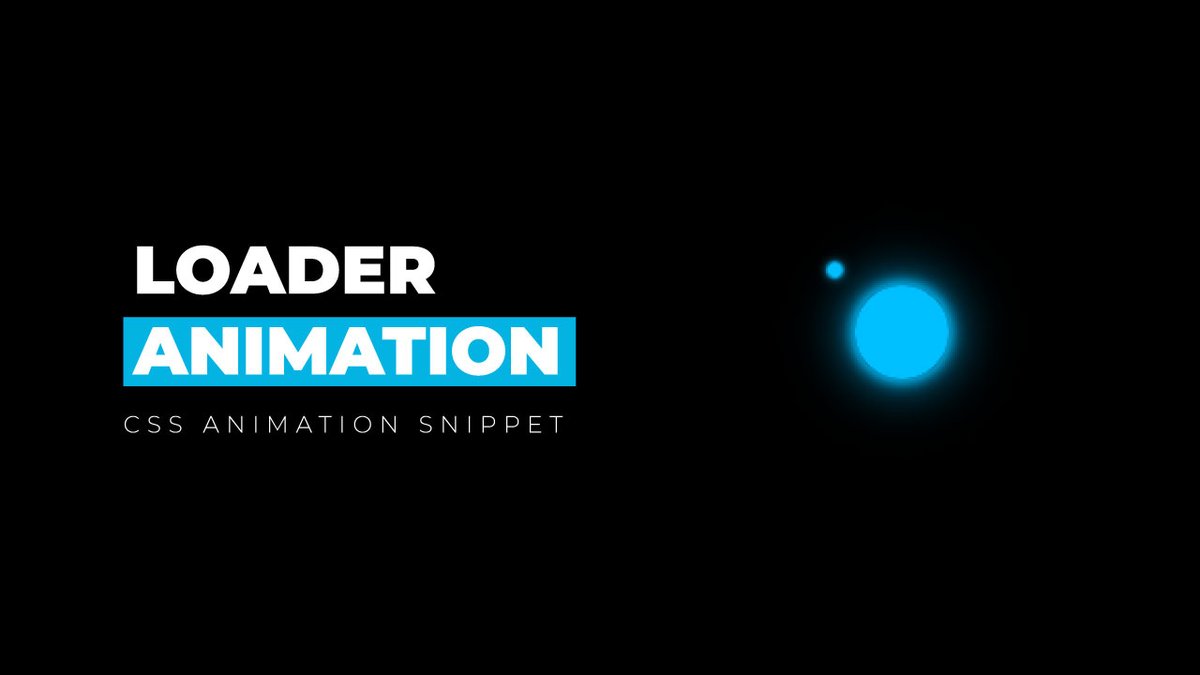 NewsDai37363262's tweet photo. CSS Loading Animation

Video: https://t.co/EC15UIafZY

#html #HTML5 #CSS #CSS3 #webdevelopment #webdevelopers #Coding #FrontEndLove #100DaysOfCode #loadinganimation #neduzone #cssloader #csstricks #cssanimation https://t.co/tWt8ybVFbe