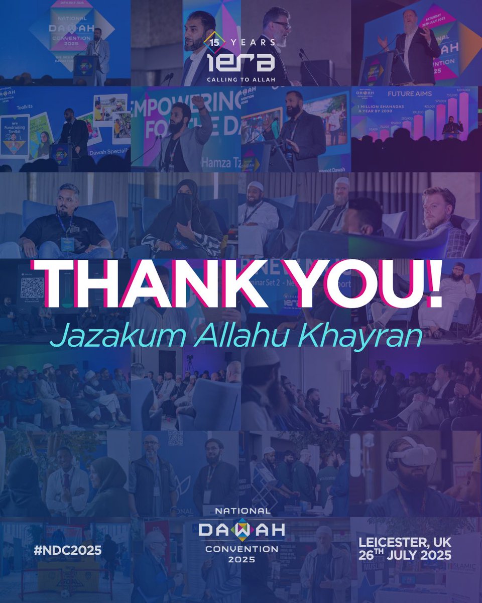 Alhamdulillah — and thank you.

The first-ever National Dawah Convention brought together over 300 attendees from nearly 100 organisations:

🔹 Scholars and du’aat
🔹 Masjid leaders and community organisers
🔹 Youth groups and students
🔹 Professionals, creatives, and