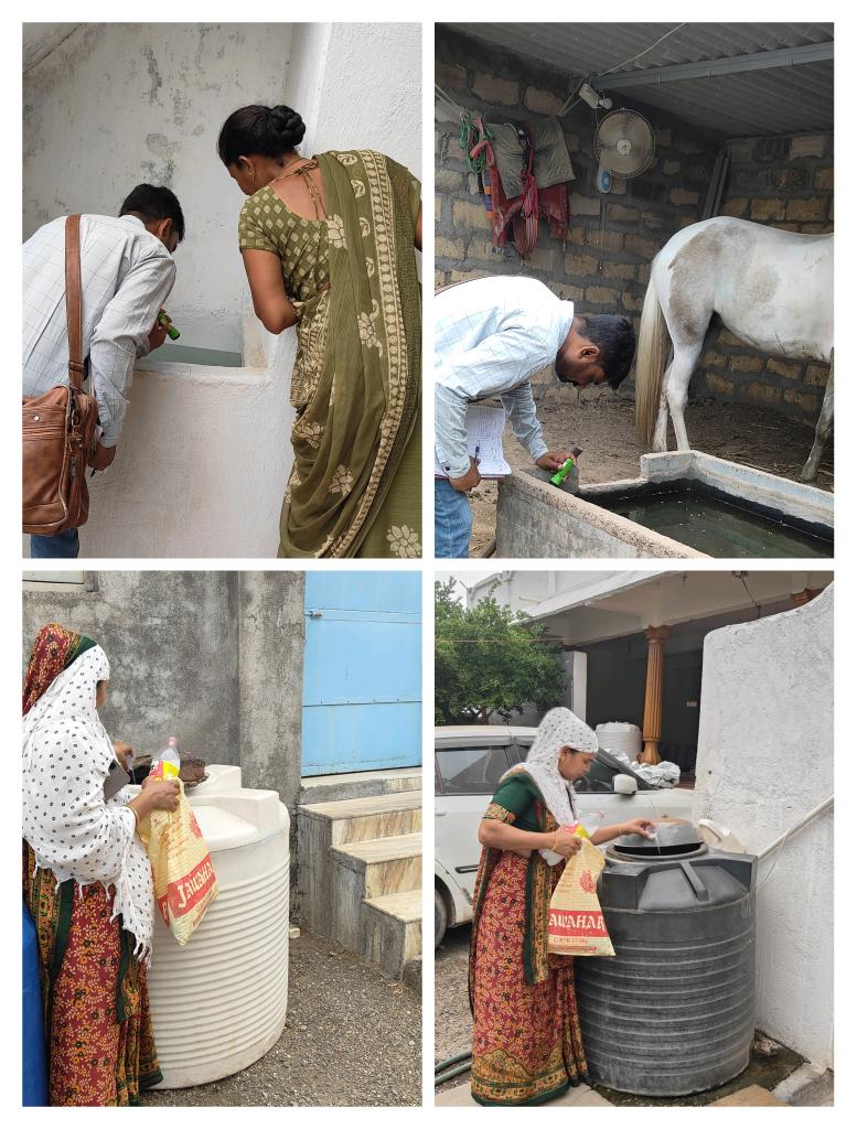 આજરોજ આયુષ્યમાન આરોગ્ય મંદિર  ઝુંડાળા તળેના ગામમોમાં ડેંગ્યુ વિરોધી માસ ઉજવણી નીમીતે સઘન એન્ટી લાર્વા એક્ટીવીટી તેમજ.પેરા ડોમેસ્ટિક એક્ટિવિટી તેમજ આઇ.ઇ.સી.એસ.બી.સી.સી. કરવામાં આવેલ <a href="/ZundalaGPRaj/">ZUNDALA GRAM PANCHAYAT</a> <a href="/dpapndtbtd/">PNDTBTD</a> <a href="/HealthDeptGuj/">Health Department Gujarat</a> <a href="/NHMGujarat/">NHM Gujarat</a> <a href="/RjtTho_jasdan/">RJT THO JASDAN</a> <a href="/RajkotCdho00031/">CDHO Rajkot</a> <a href="/SbccHealth/">Sbcc.Health.District Panchayat Rajkot</a>