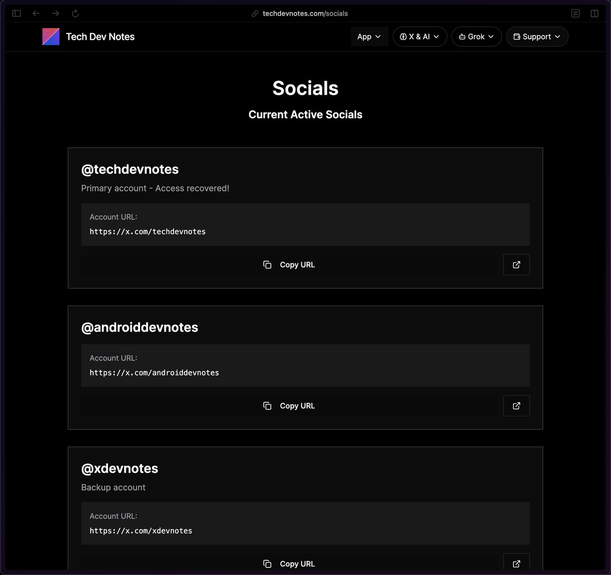 xdevnotes's tweet image. Go to @techdevnotes

Verify: 
techdevnotes.com/socials