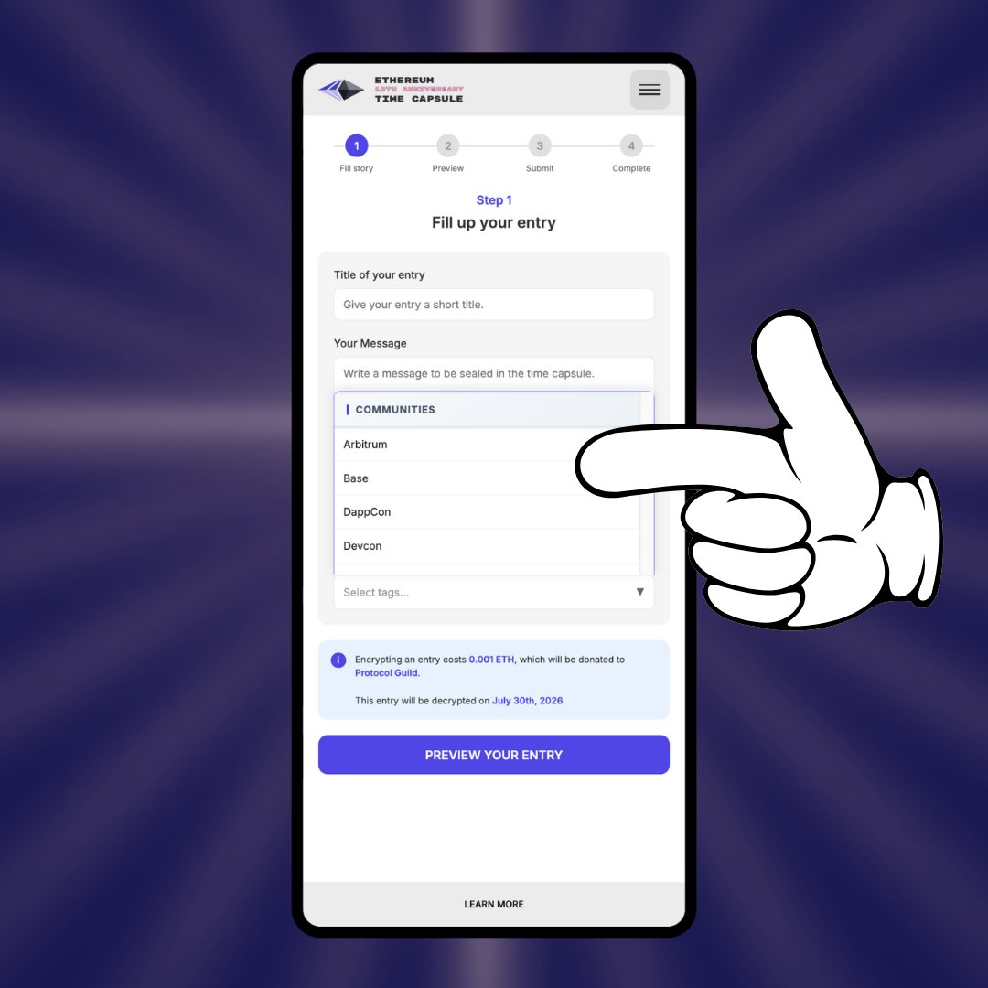 Ethereum Time Capsule tweet media