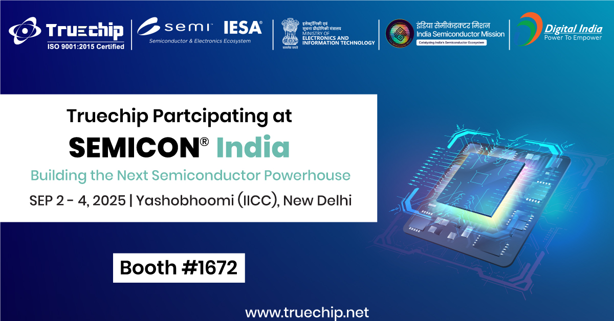TruechipS's tweet image. Truechip is proud to be part of Semicon India 2025, contributing to India’s rise as the next semiconductor powerhouse.

Join us as we showcase cutting-edge innovations and collaborate with the brightest minds shaping the future of chips!

#semiconindia2025 #verificationip