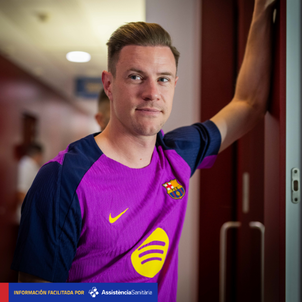 𝐂𝐎𝐌𝐔𝐍𝐈𝐂𝐀𝐃𝐎 𝐌𝐄́𝐃𝐈𝐂𝐎

El jugador del primer equipo 𝗠𝗮𝗿𝗰 𝘁𝗲𝗿 𝗦𝘁𝗲𝗴𝗲𝗻 ha sido reintervenido satisfactoriamente de sus problemas lumbares por la Dra. Amélie Léglise, bajo la supervisión de los Servicios Médicos del Club, en el Sports Clinic Bordeaux