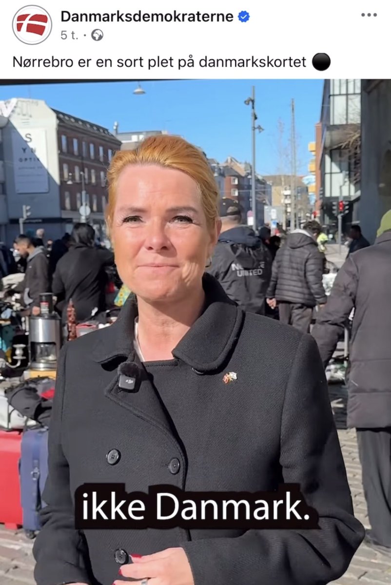 Inger Støjberg er tager til Nørrebro for at konstatere, at det i hvert fald ikke er ligesom Hadsund. 

Tænke engang at man kan påstå at elske Danmark, men samtidig ikke laver andet end at svine vores hovedstad til. Nørrebro er et af de mest fantastiske steder i Danmark ❤️