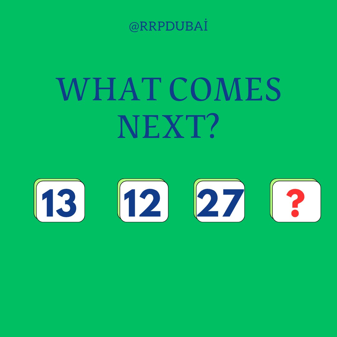 spotlite07's tweet image. What comes next ?

#BrainBuster #TriviaAddict #ChallengeAccepted #QuizMania #TestYourBrain #fypシ