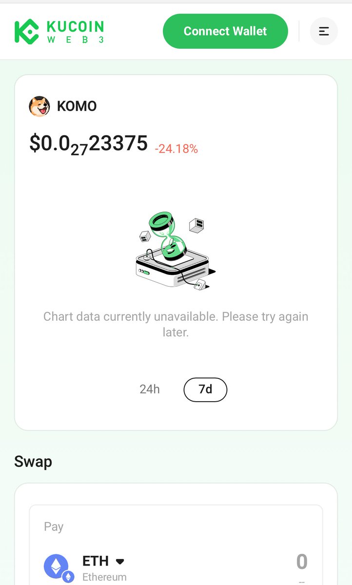 Kucoin wallet has included KOMO.

kucoin.com/web3/swap?inpu…