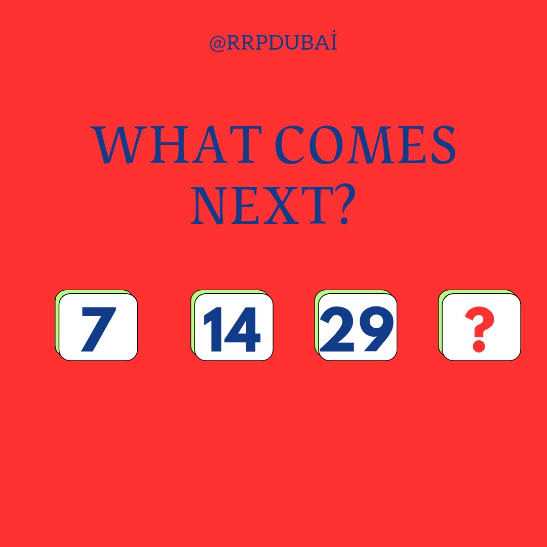 spotlite07's tweet image. What comes next ?

#BrainBuster #TriviaAddict #ChallengeAccepted #QuizMania #TestYourBrain #fypシ