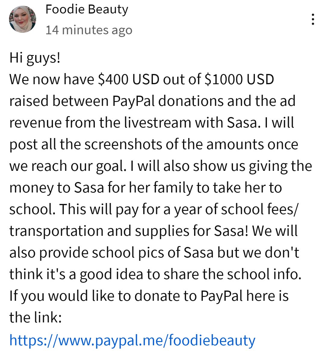 Breaking: Chantal reveals she has just enough functioning brain cells to not dox a child’s school. #FoodieBeauty