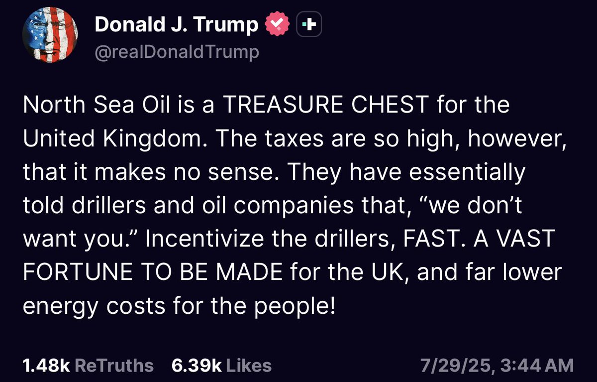 Maybe people in the UK will want to keep him there as PM. He has a lot of ideas.