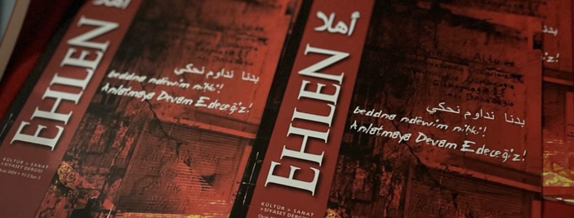 EHLEN DERGİSİ (@yenidenehlen) on Twitter photo Her sayfa, yok sayılan bir sesin nefesi.
Ehlen Dergisi’ne Patreon’da destek ol, bu nefes kesilmesin.
🔗 patreon.com/EhlenDergisi Her sayfa, yok sayılan bir sesin nefesi.
Ehlen Dergisi’ne Patreon’da destek ol, bu nefes kesilmesin.
🔗 patreon.com/EhlenDergisi