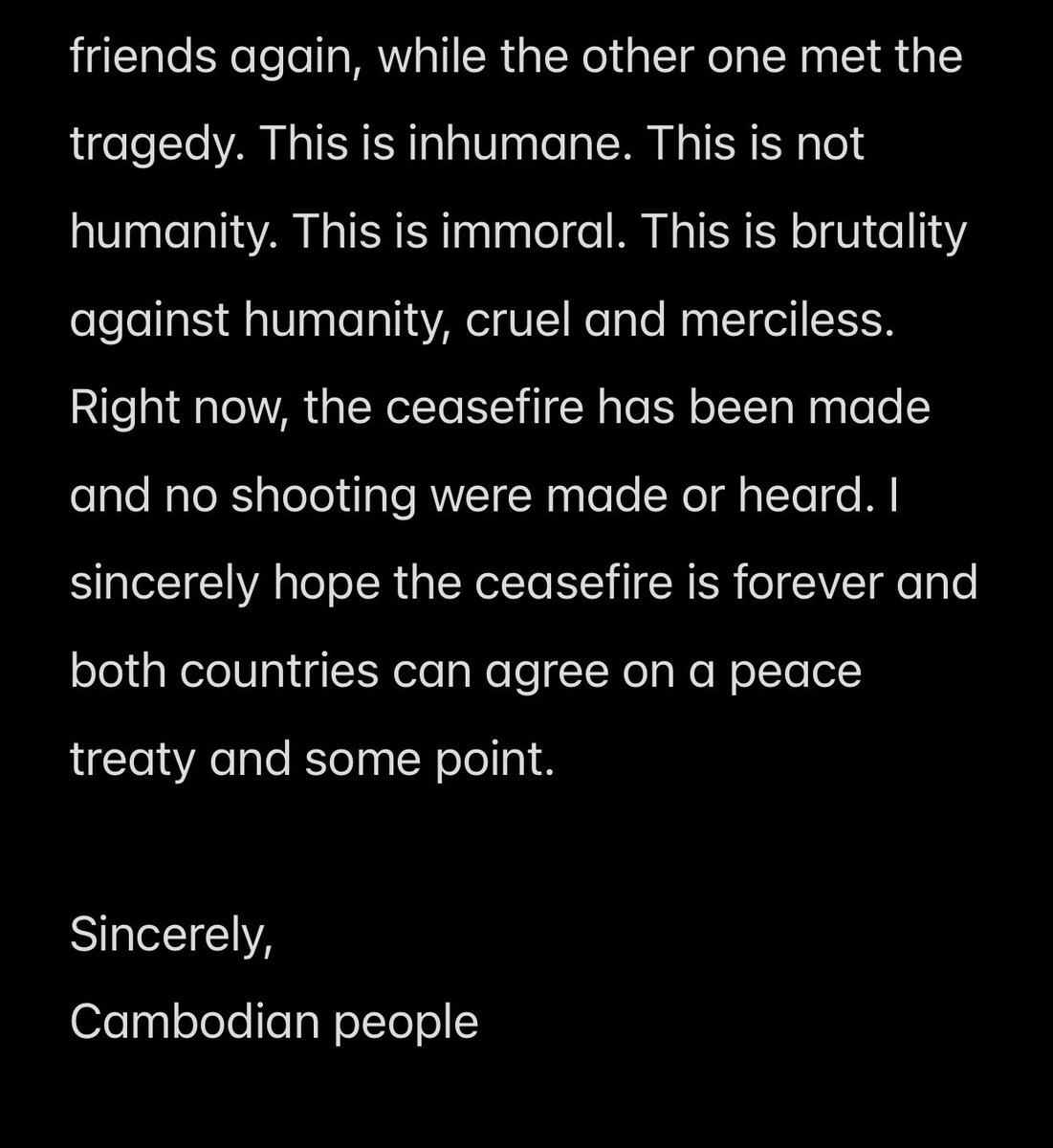 mean449712's tweet photo. Stop spreading hatred and start finding peace between both of us!!!! 🇰🇭🇹🇭

#ExposeThailandLies #exposeThaiLies #exposeThailandlie #CambodiaNeedsPeace #peace  #exposeThaiLies #exposeThailandlie #CambodiaNeedsPeace #peace https://t.co/FDWMOP7ig8