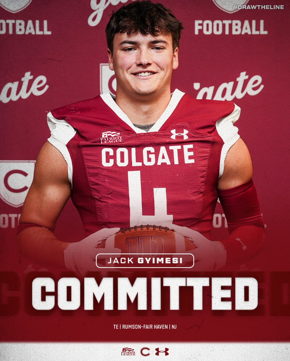 Jack Gyimesi (@jackgyimesi) on Twitter photo Thrilled to announce my commitment to Colgate University! I want to thank God and my family for guiding me through this journey. Thanks to all the coaches who provided me great opportunities, I am extremely grateful <a href="/ColgateFB/">Colgate Football</a> <a href="/Coach_McCrann/">Dalton McCrann</a> <a href="/_CoachFitz/">Curt Fitzpatrick</a> <a href="/RFH_Football/">Rumson-Fair Haven Football</a> <a href="/mjfrecruits/">MJF Football Recruiting</a> Thrilled to announce my commitment to Colgate University! I want to thank God and my family for guiding me through this journey. Thanks to all the coaches who provided me great opportunities, I am extremely grateful <a href="/ColgateFB/">Colgate Football</a> <a href="/Coach_McCrann/">Dalton McCrann</a> <a href="/_CoachFitz/">Curt Fitzpatrick</a> <a href="/RFH_Football/">Rumson-Fair Haven Football</a> <a href="/mjfrecruits/">MJF Football Recruiting</a>