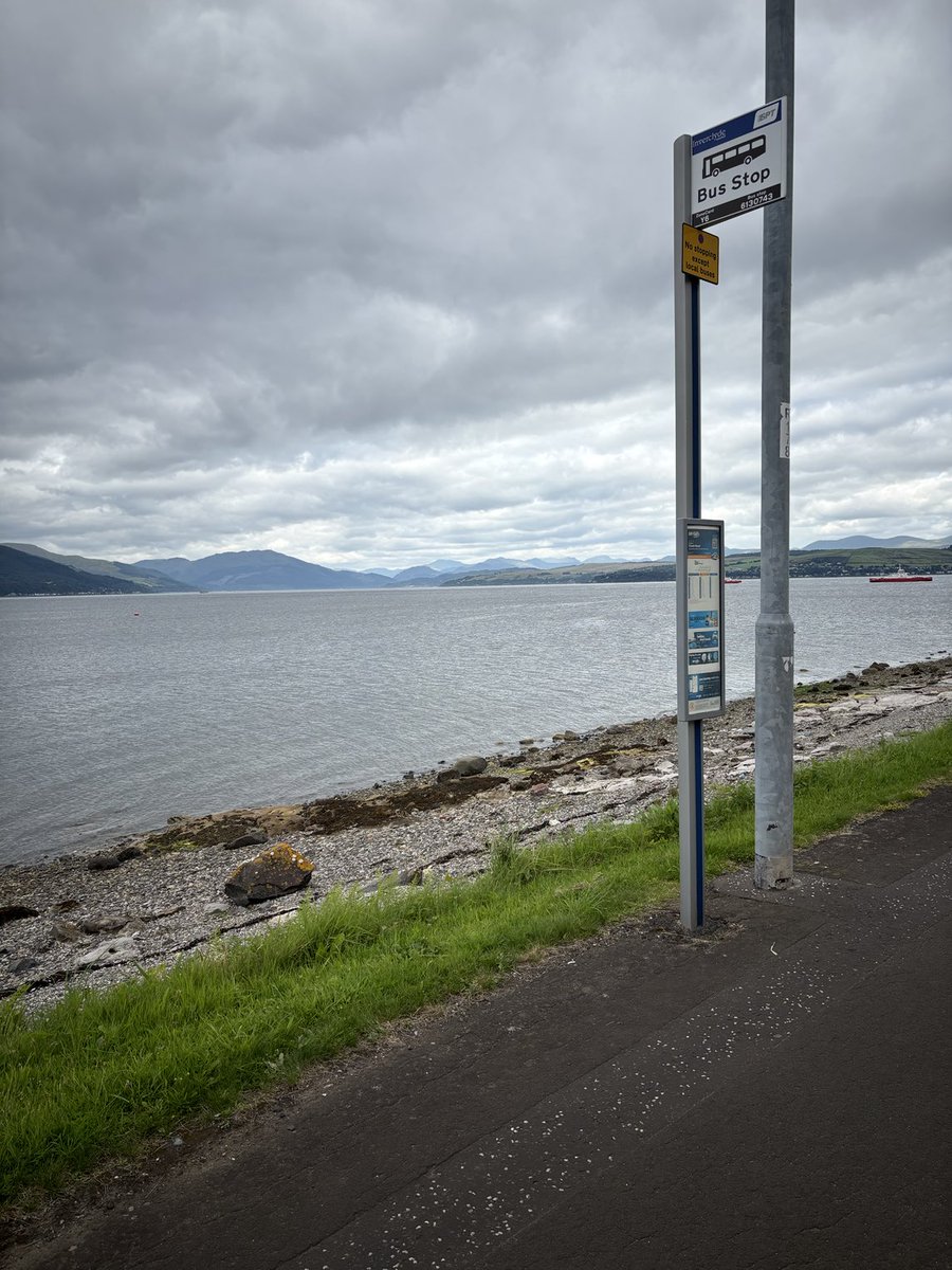 Not a bad view from my bus stop.