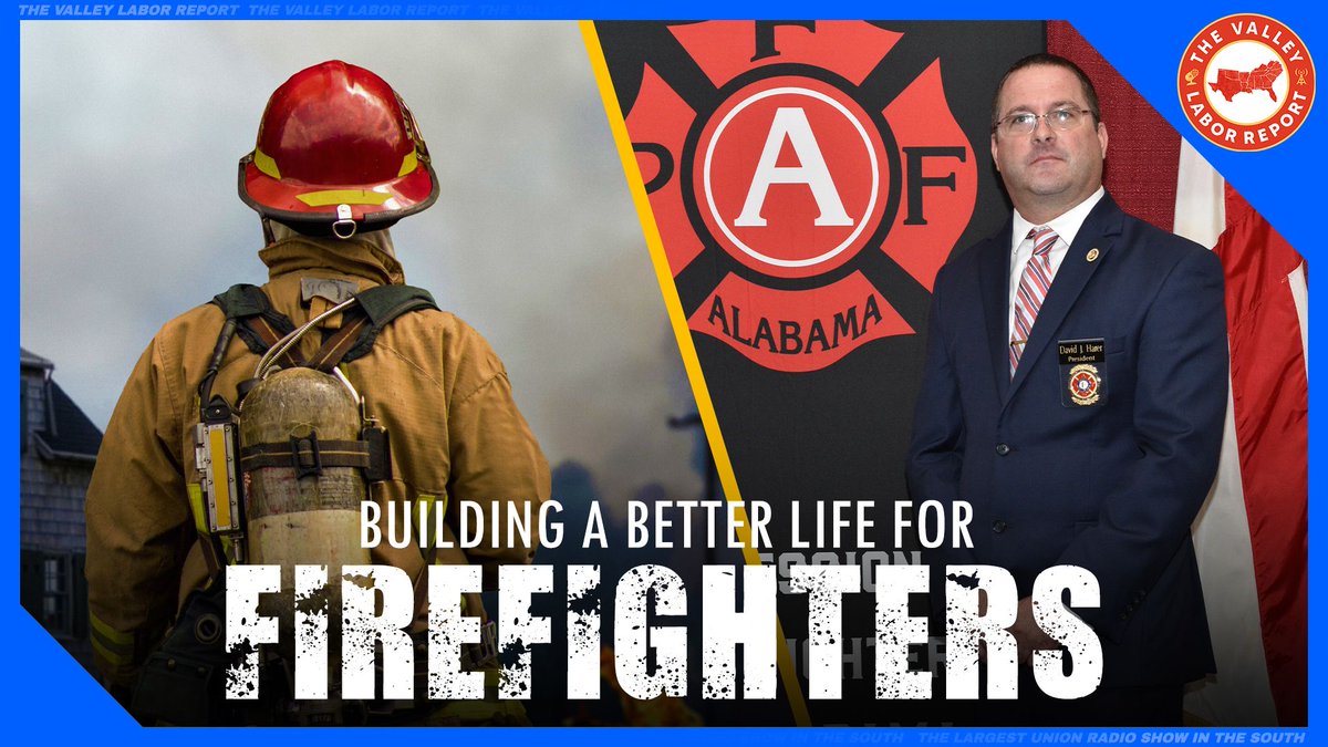 The Valley Labor Report (@laborreporters) on Twitter photo How the Firefighters Union is Building a Better Life for Firefighters in Alabama
David Harer Professional Firefighters of Alabama and <a href="/IAFFofficial/">International Association of Fire Fighters</a> Local 1853, talks about his work with the union and why it has been integral to working toward a better and safer future.
๐งต How the Firefighters Union is Building a Better Life for Firefighters in Alabama
David Harer Professional Firefighters of Alabama and <a href="/IAFFofficial/">International Association of Fire Fighters</a> Local 1853, talks about his work with the union and why it has been integral to working toward a better and safer future.
๐งต