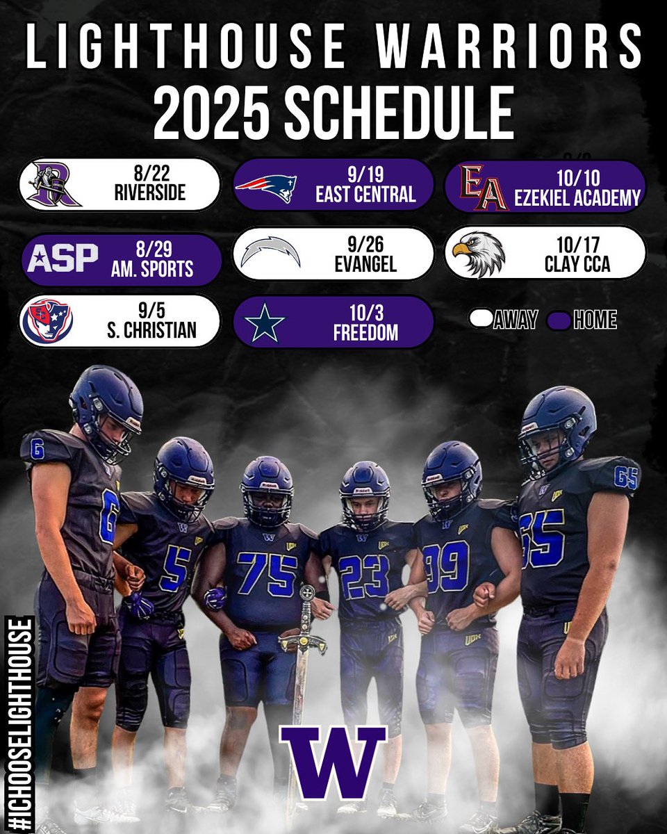 lighthouseftbl's tweet photo. The Warriors are 25 days away from kicking off the 2025 season in Fayetteville, TN against the Riverside Knights! #ichooselighthouse #ourseasonmyresponsibility #gowarriors https://t.co/4jcjvDVW2w