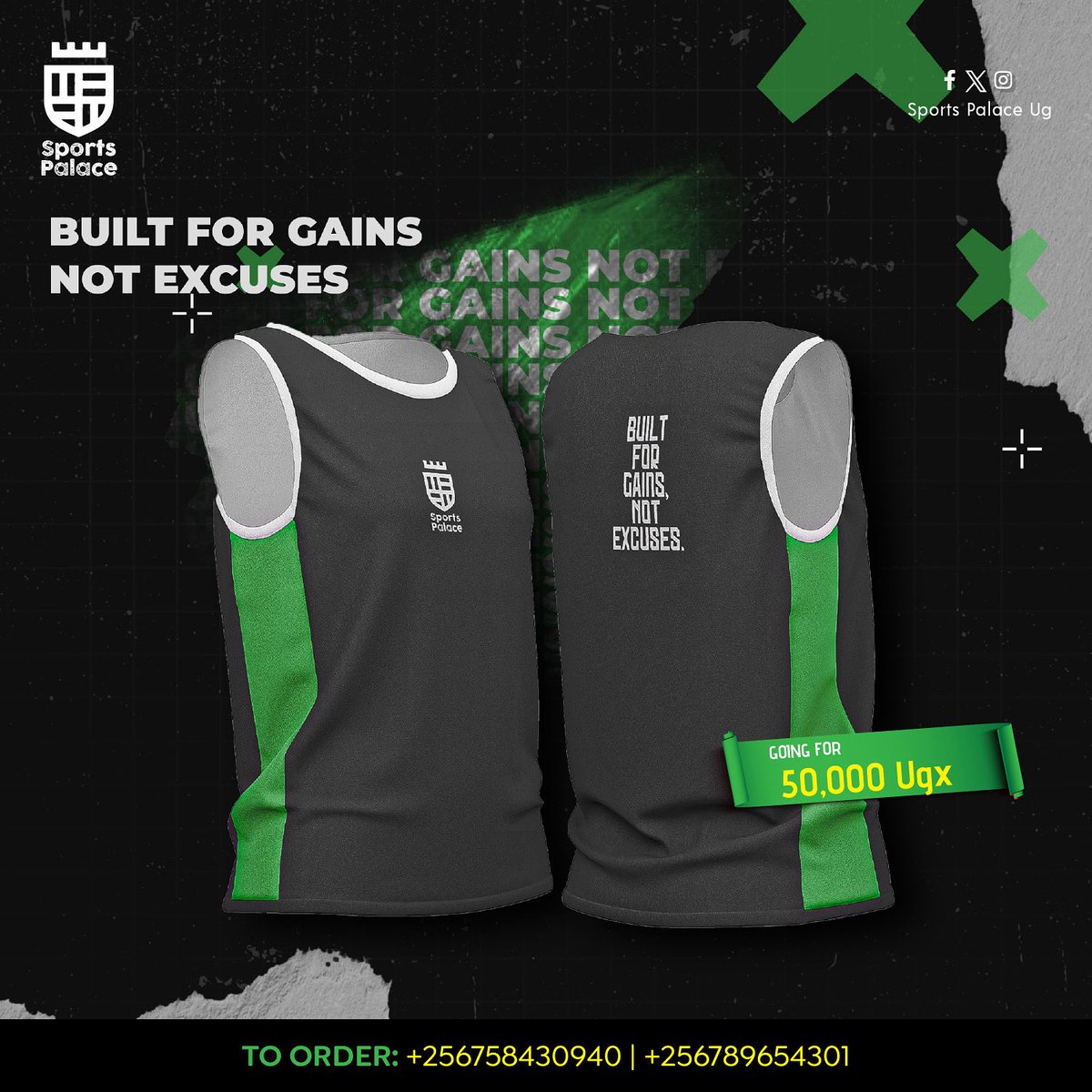 Sports Palace comes bearing gifts for you🥳🥳
Hit us up today and get your hands on our very own multipurpose vest🤩🤩

#BuiltForGainsNotExcuses #WorkoutGear #SportsPalaceUg