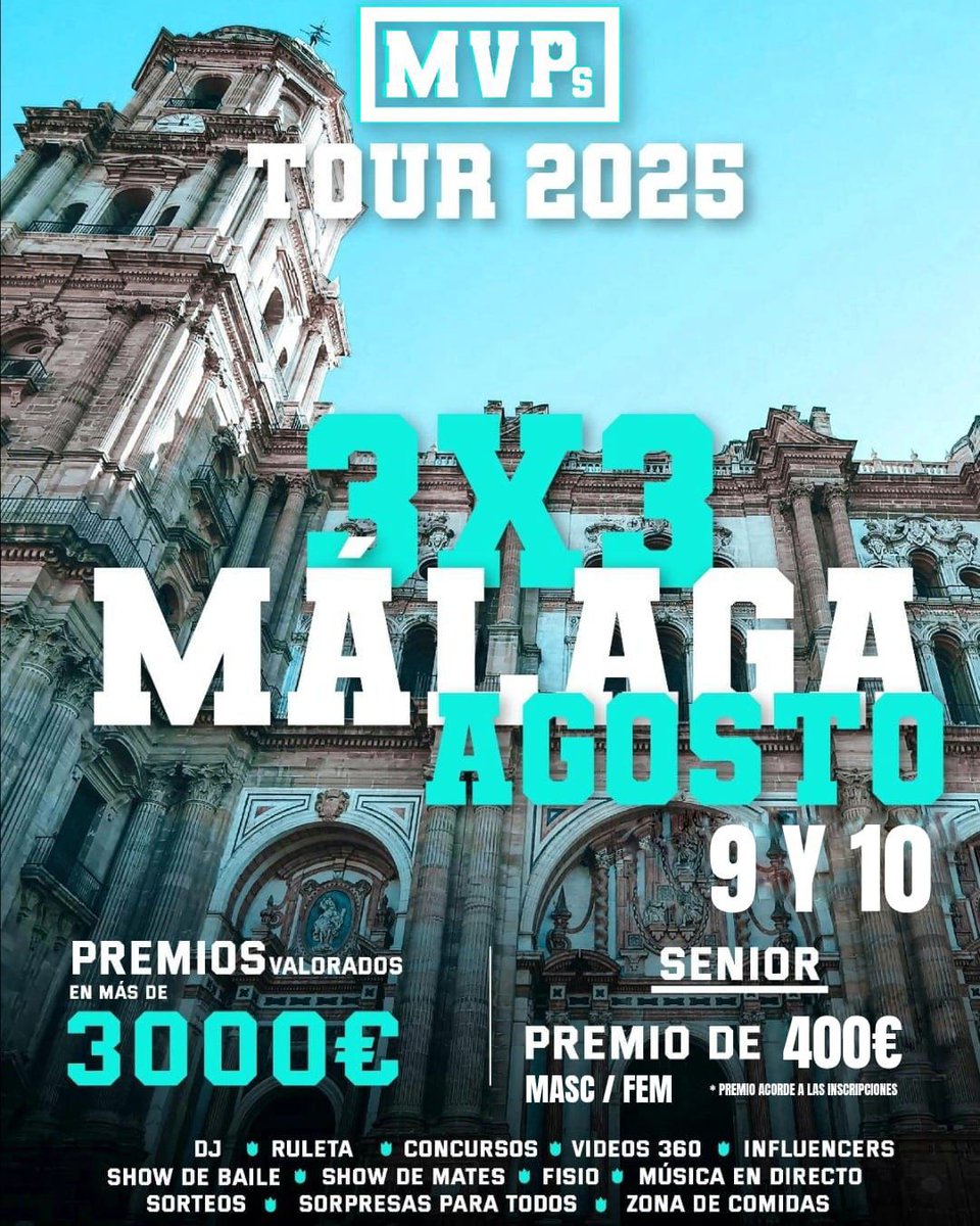 Quién no se ha escapado al Parque Oeste una tarde de verano con los colegas para jugar 4x4...saludar a viejos conocidos...disfrutar en sintonía🏀FreeStyle⁉️

Los amigos WEST PARK organizan TORNEO🌴

¡¡ APÚNTATE !!

🎫 Descuento 10% jugadores Puerta Oscura

my.weezevent.com/3x3-mvp-s-x-we…