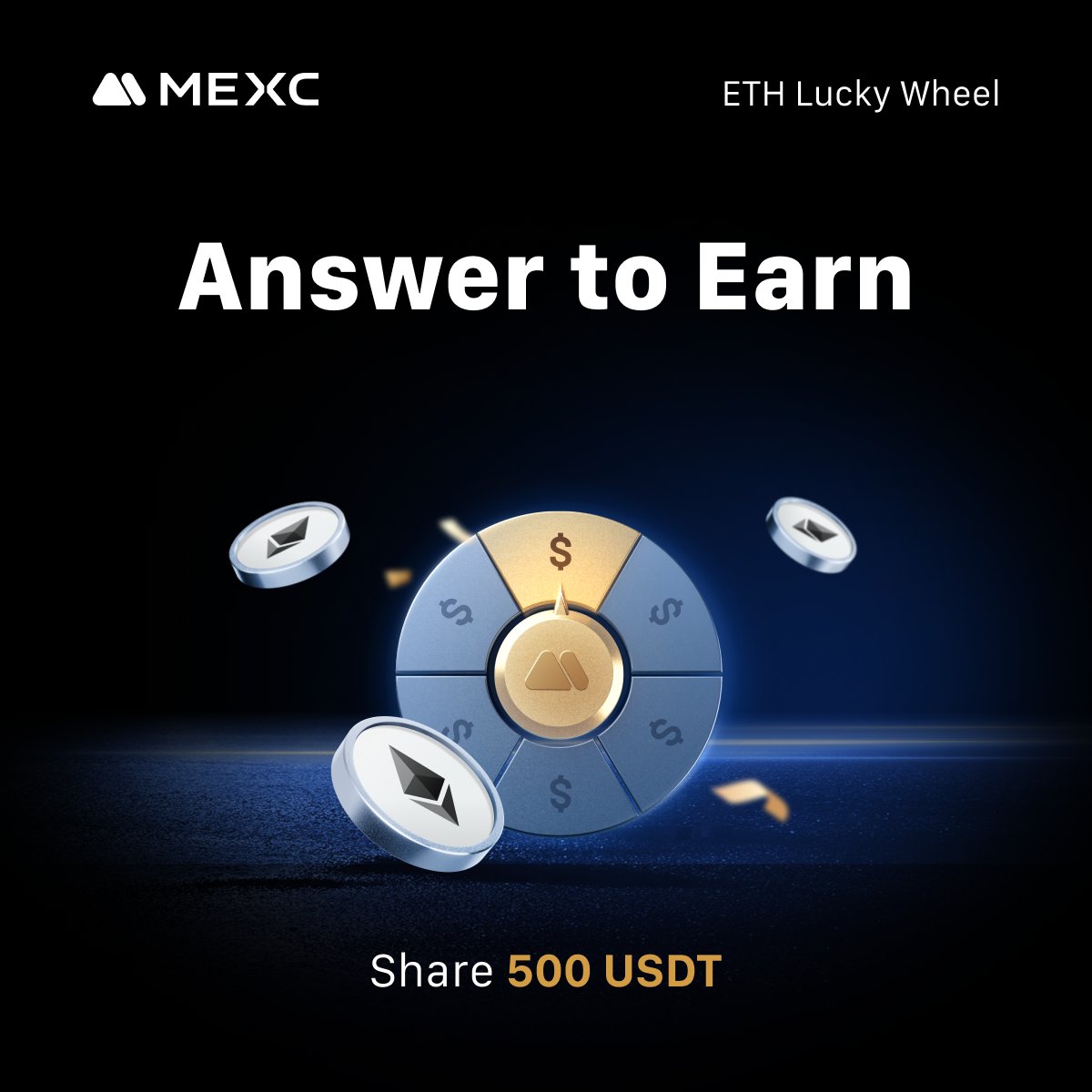 ❓ MEXC x $ETH - True or False Giveaway

How to Join:
1️⃣ Follow <a href="/MEXC_Official/">MEXC</a> and retweet
2️⃣ Comment Yes or No
3️⃣ Leave your MEXC UID and hashtag MEXC in the comment

Question: $ETH is the top altcoin?
✅ Yes
❌ No

💰 Reward: 20 lucky winners will split 500 $USDT prize pool
⏰