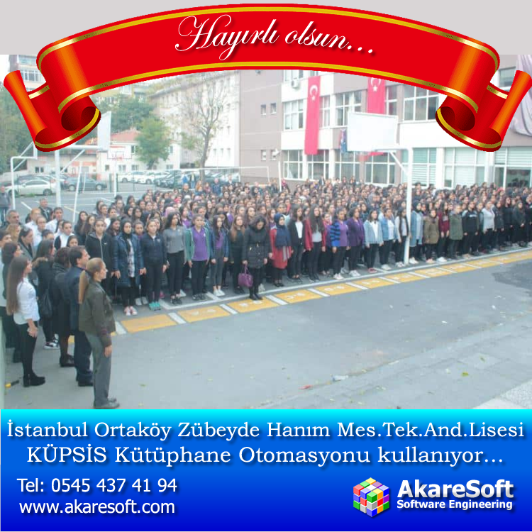akaresoft's tweet photo. Ortaköy Zübeyde Hanım MTAL KÜPSİS Kütüphane Programı kullanıyor https://t.co/mQAklKBcJN Tel: 0545 437 41 94 
#kutuphane #kutuphaneotomasyonu #istanbulmem #istanbulmillieğitim #istanbulmillieğitimmüdürlüğü #millieğitim #imamhatip #anadolulisesi #beşiktaşmillieğitimmüdürlüğü https://t.co/WkrHJLECj4