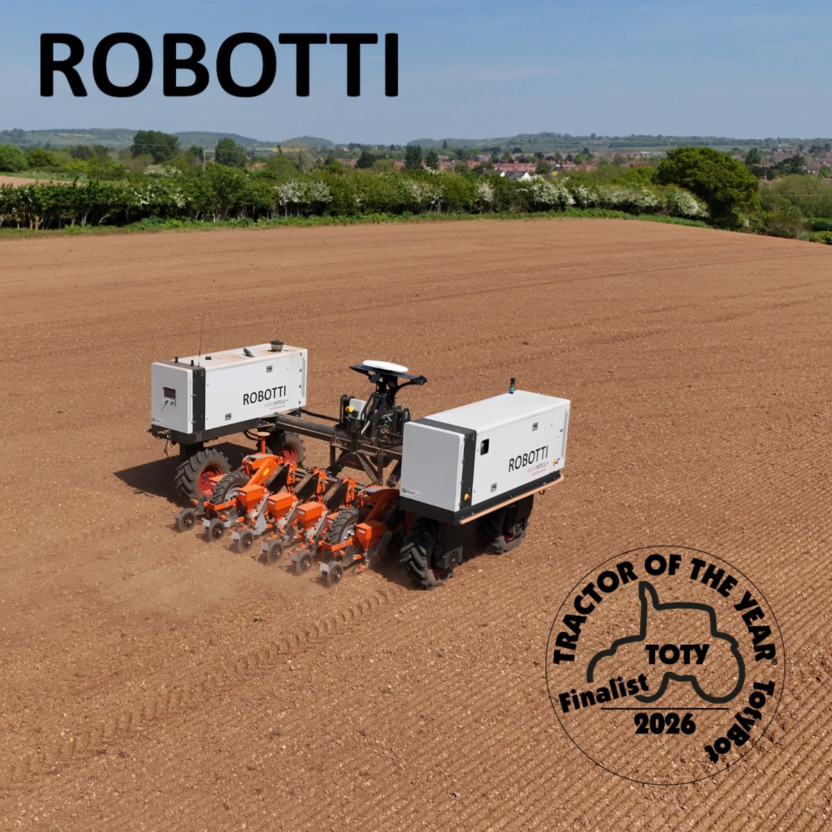 📢 Fantastic news for our ROBOTTI Team!

🤖 ROBOTTI LR is nominated for Tractor of the Year 2026, in the category #TOTYBOT - the category dedicated to autonomous tractors!

🏆 The grand awards ceremony will take place on November 9th 25 at #Agritechnica in #Hannover.