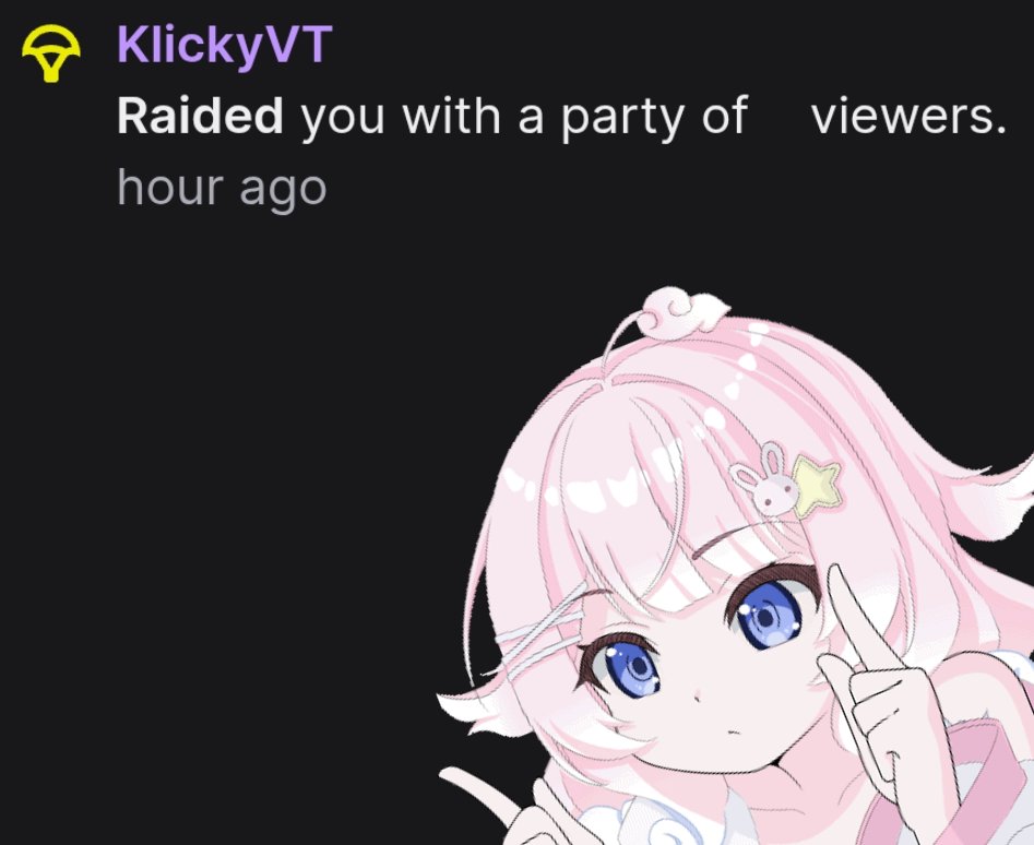 nyoomie 🌥️🩷 (@nyoomiepiyu) on Twitter photo ━・✿ thank you for the raid 🧺 !!
I LOVE YOU <a href="/klickyvt/">KlickyVT 🤖│ENVtuber</a> ⸜(˃ ᵕ ˂ )⸝!!
we sent the love to <a href="/DreamyRiko/">Riko ⭐️💢 YumeKawa</a> !
short stream but we had lots of fun! im finally gonna be able to EAT! TEMPURA HERE I COME! 🩷 ━・✿ thank you for the raid 🧺 !!
I LOVE YOU <a href="/klickyvt/">KlickyVT 🤖│ENVtuber</a> ⸜(˃ ᵕ ˂ )⸝!!
we sent the love to <a href="/DreamyRiko/">Riko ⭐️💢 YumeKawa</a> !
short stream but we had lots of fun! im finally gonna be able to EAT! TEMPURA HERE I COME! 🩷
