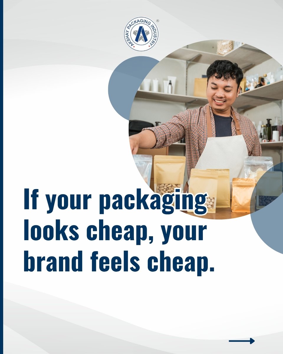 AkshayIndustry's tweet photo. Bad packaging = bad business.

Lost sales, low ratings, and a damaged brand image?
Don’t let weak packaging hold you back.

Switch to durable, bold, and trustworthy packaging with Akshay Packaging.

#custompackaging https://t.co/juYy2jc15y