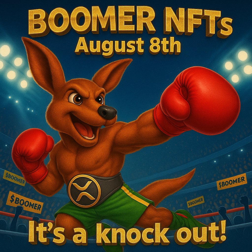 #XRPL are you ready for the drop? 💥 

Make sure you’re locked in 😉 

$BOOMER 🥊 🦘 🇦🇺 

Dex: dexscreener.com/xrpl/424f4f4d4…

#BOOMER #NFT $XRP