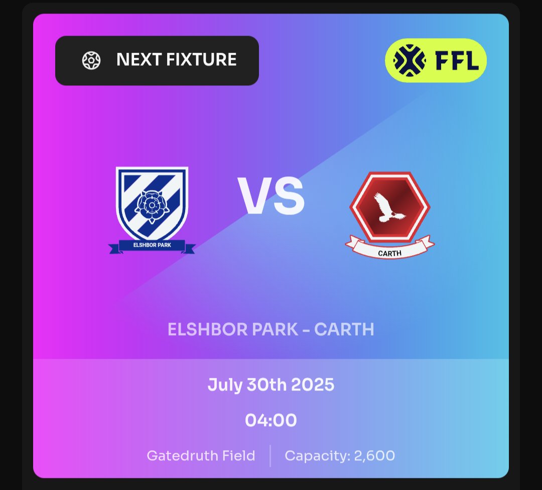 elshborparkfc's tweet image. New season. 

Who dis?

Welcoming @CarthFC at Gatedruth Field

COYR 🏵️