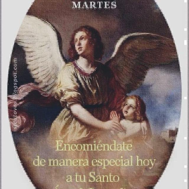 ORACIÓN PARA EL DÍA MARTES A LOS SANTOS ÁNGELES*

```Oh, Dios, que en tu providencia inefable te has dignado enviar a tus santos ángeles para nuestra custodia, concede, a los que te suplicamos, ser defendidos siempre por su protección y gozar eternamente de su compañía.

Amén.