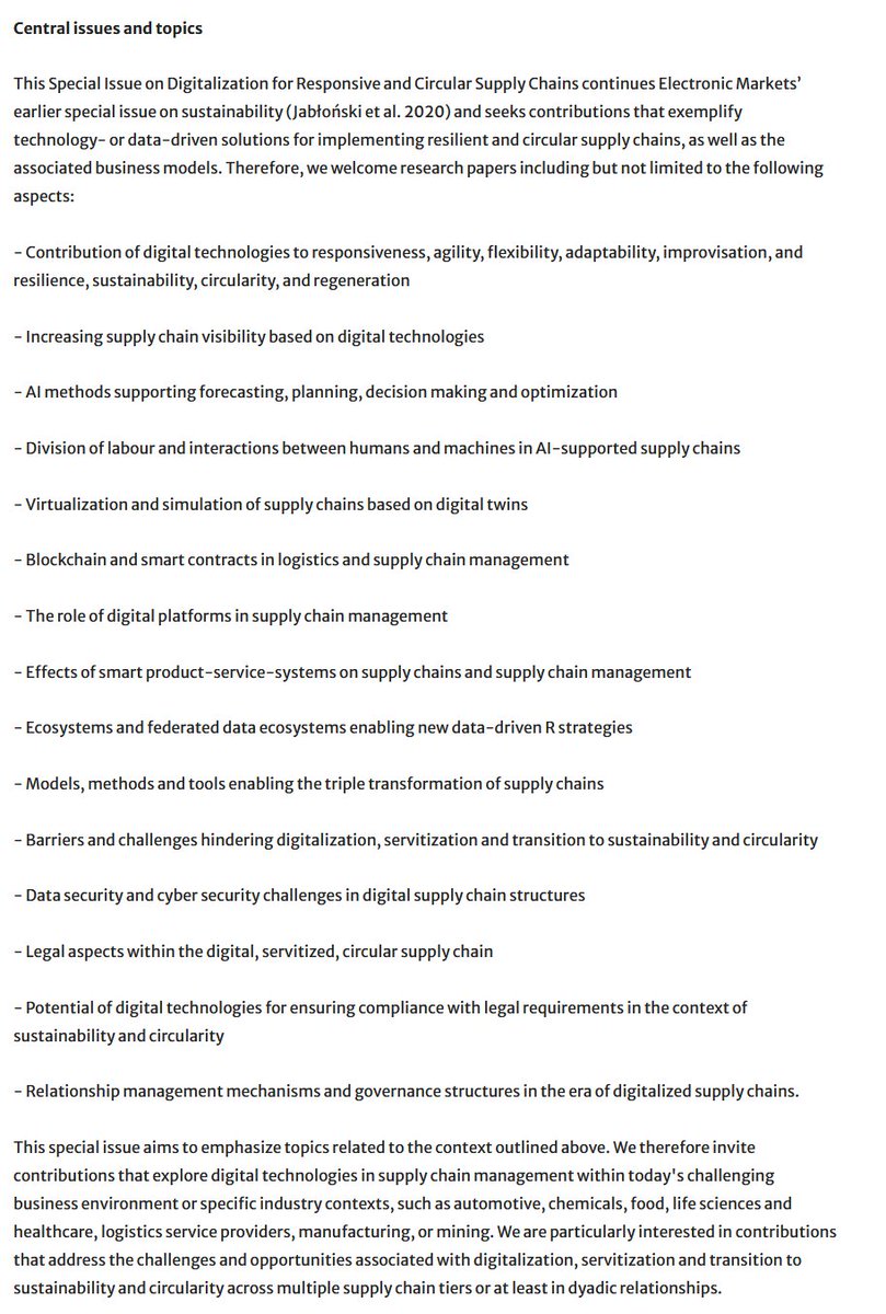 Electronic Markets - The International Journal on tweet media