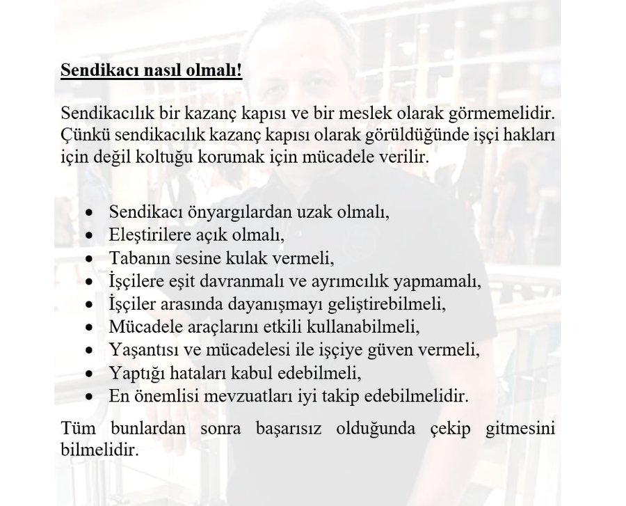 Bu gün gördüğüm iki sendika genel başkanının açıklamalarından sonra paylaşmak durumunda kaldım!

İşçi arkadaşlar bilinçli olmak zorunda!
Bilinç yetmez cesaretli olmak zorunda!
Birlik olmak zorunda!

Hükümetİşçiyi Bitirdi