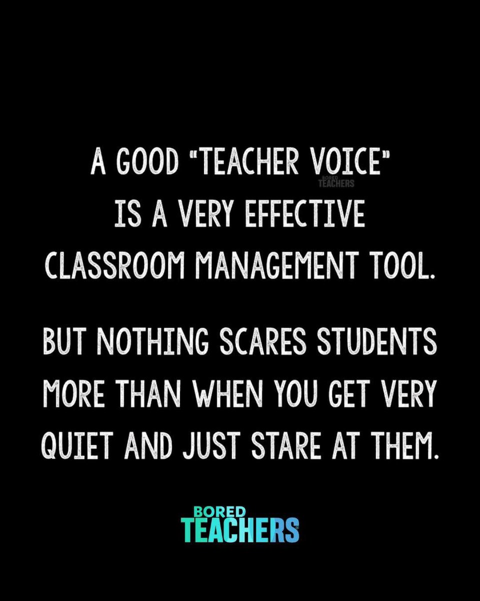 If looks could "still" a classroom