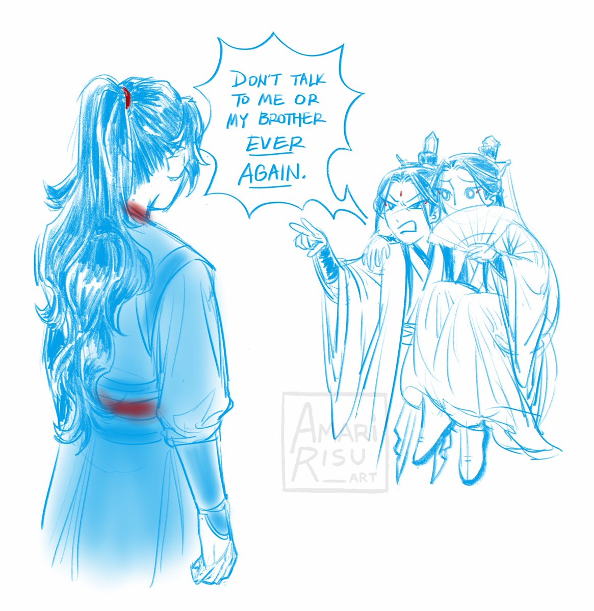 AmariRisu__art's tweet image. Shen twins 🥺

#shentwins #shenjiu #shenyuan #luobinghe #doodles #svsss