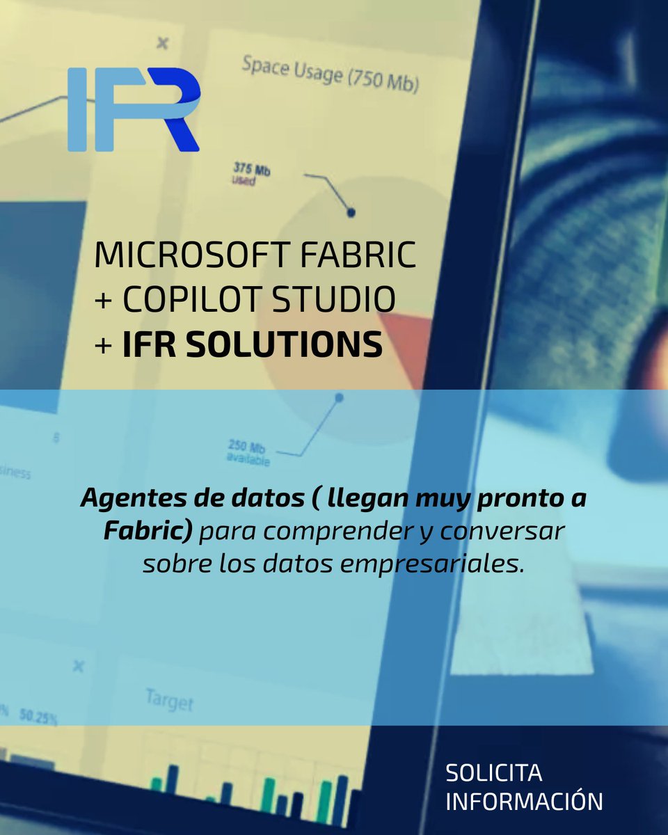 IFR_Group's tweet image. Pide información aquí: ifr.es/es/powerplatfo… #DataFactory #RealTimeIntelligence #Databases #Analytics #IndustrySolutions #PowerBI #BusinessApplications #MicrosoftPurview