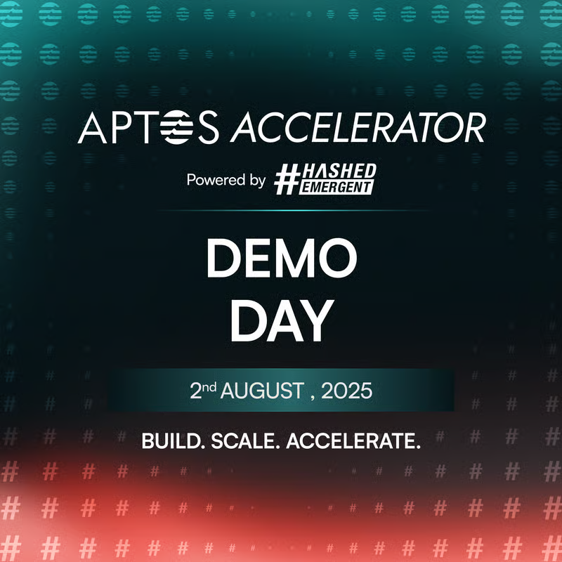 Hashed Emergent (@hashedem) on Twitter photo It’s Demo Day!
Join us for the final showcase of the <a href="/aptos_ind/">Aptos India</a> Accelerator powered by Hashed Emergent.
8 startups. 1 big stage. Live pitches, investors, and a production setup like never before.
Right after the demos, join us for a networking mixer with founders, VCs, and It’s Demo Day!
Join us for the final showcase of the <a href="/aptos_ind/">Aptos India</a> Accelerator powered by Hashed Emergent.
8 startups. 1 big stage. Live pitches, investors, and a production setup like never before.
Right after the demos, join us for a networking mixer with founders, VCs, and