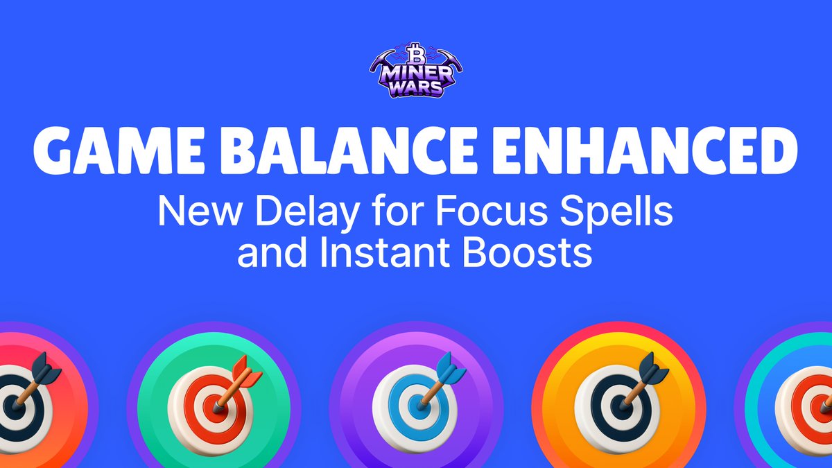 GoMining's tweet image. 🔧 Miner Wars Update: Focus &amp;amp; Instant Boosts Optimized

We’ve added a 3-second delay to these boosts.

Now when you activate a Focus or Instant boost, your tokens are burned instantly — but the points only kick in after a 3…2…1 countdown ⚡️