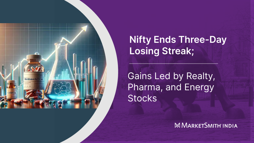 "Market Bounces Back, But Caution Still Rules the Game"

After a rough patch, the Nifty ended its three-day losing streak with a healthy 0.57% gain. The up move was led by strong buying in realty, pharma, and energy stocks. Despite this rebound, the market remains in an “Uptrend