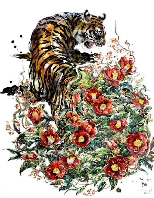 #世界トラの日 #WorldTigerDay おれはホロライブの「虎」を描く用意はできている…